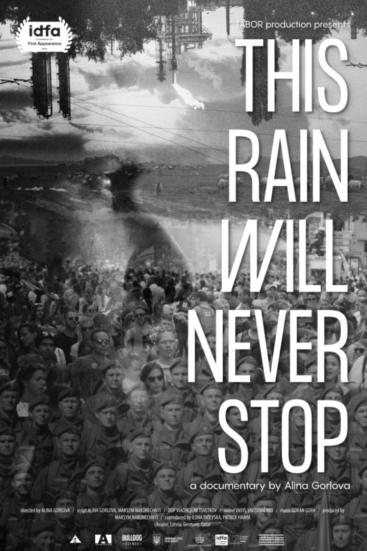 Das Filmplakat für den Dokumentarfilm „This Rain Will Never Stop“ von Alina Gorlova.
