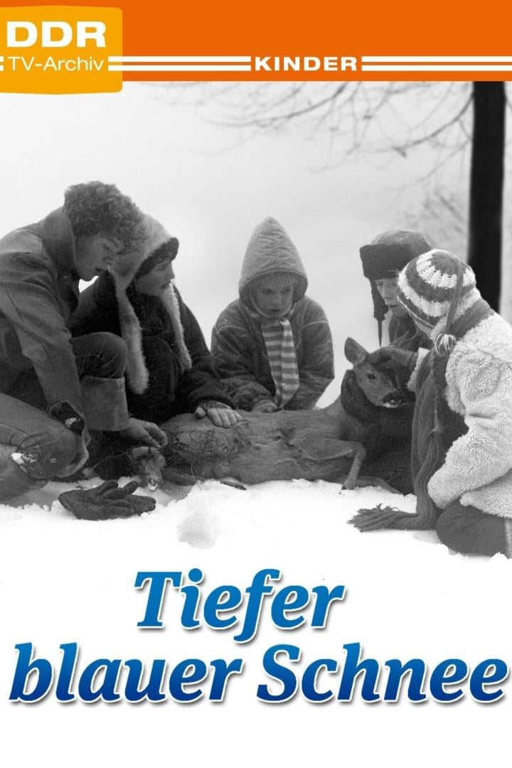 Tiefer blauer Schnee