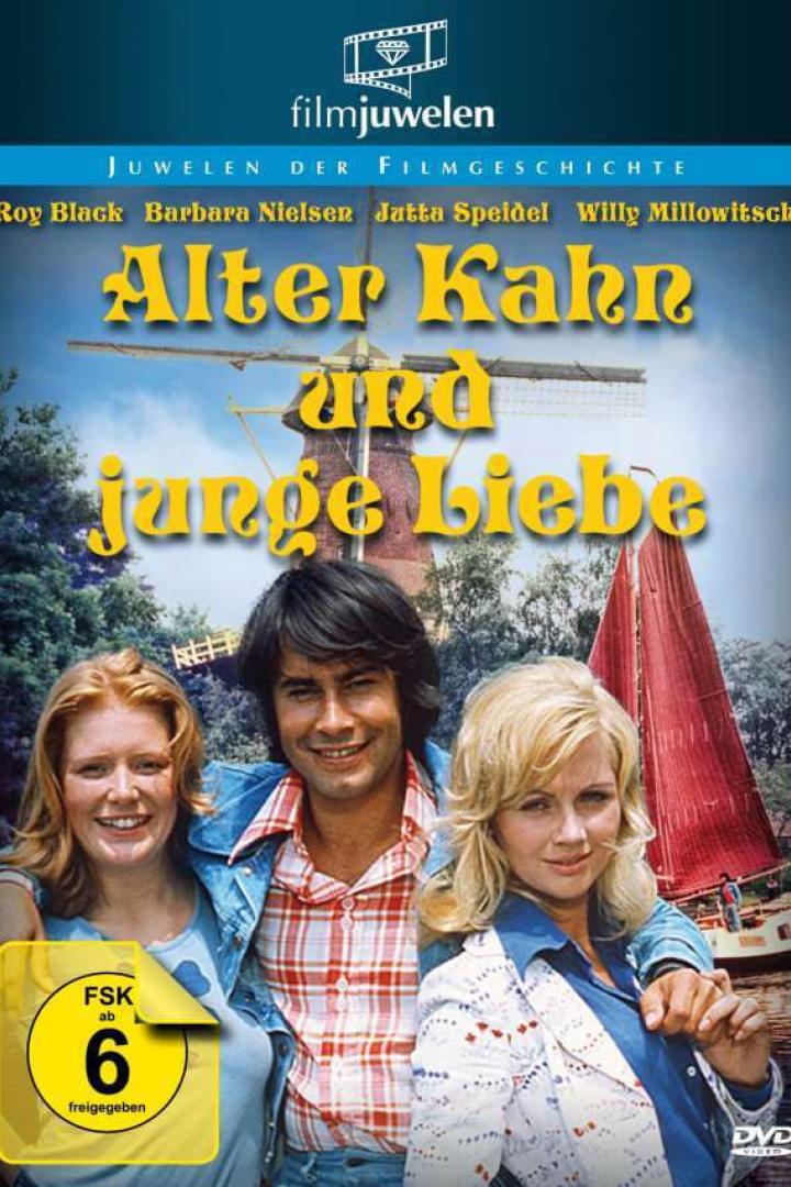 Das Cover des Films „Alter Kahn und junge Liebe“ mit Roy Black, Barbara Nielsen und Jutta Speidel.