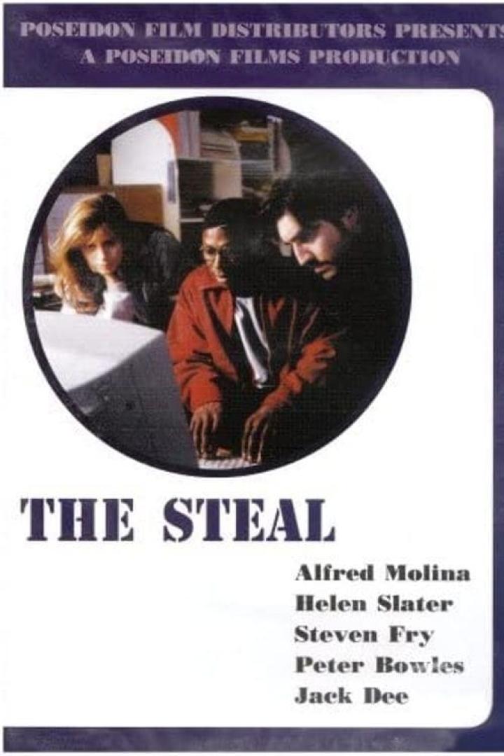 Das Filmplakat für „The Steal“ mit Alfred Molina, Helen Slater und Steven Fry.