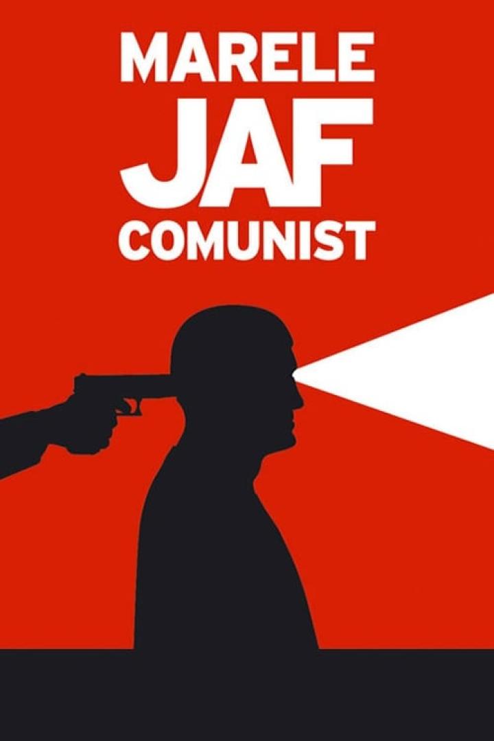 Das Filmplakat für „Marele Jaf Comunist“ zeigt eine stilisierte Hinrichtung.