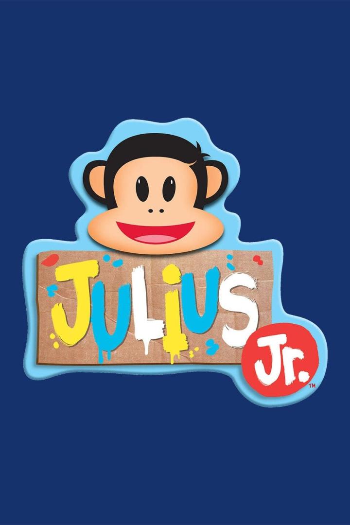 Das Logo für „Julius Jr.“ mit einem Cartoon-Affenkopf über dem Schriftzug.