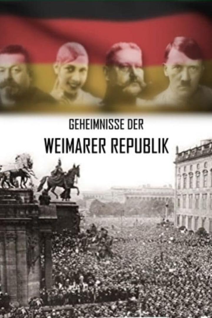 Das Cover zeigt das Buch „Geheimnisse der Weimarer Republik“ mit historischem Bildmaterial.