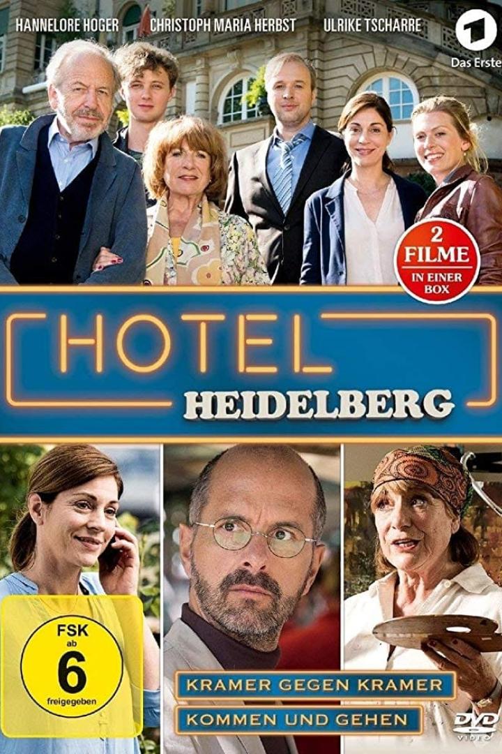 Das Cover der DVD „Hotel Heidelberg“ mit Hannelore Hoger, Christoph Maria Herbst und Ulrike Tscharre.