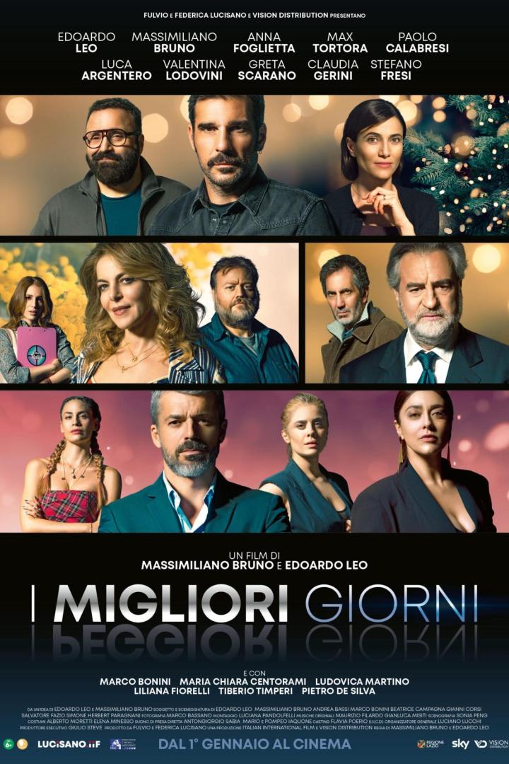 Das Filmplakat für „I Migliori Giorni“ zeigt die Besetzung des Films.