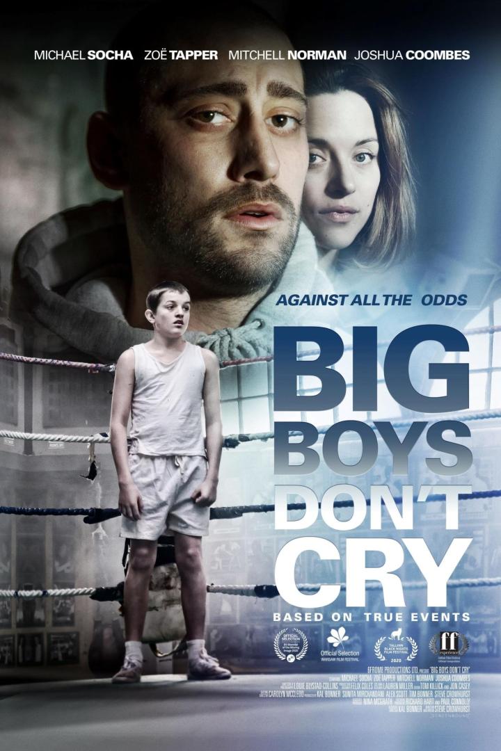 Das Filmplakat für „Big Boys Don't Cry“ zeigt einen jungen Boxer im Ring.