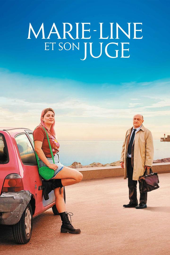 Das Filmplakat für „Marie-Line et son juge“ zeigt eine junge Frau und einen älteren Mann an der Küste.