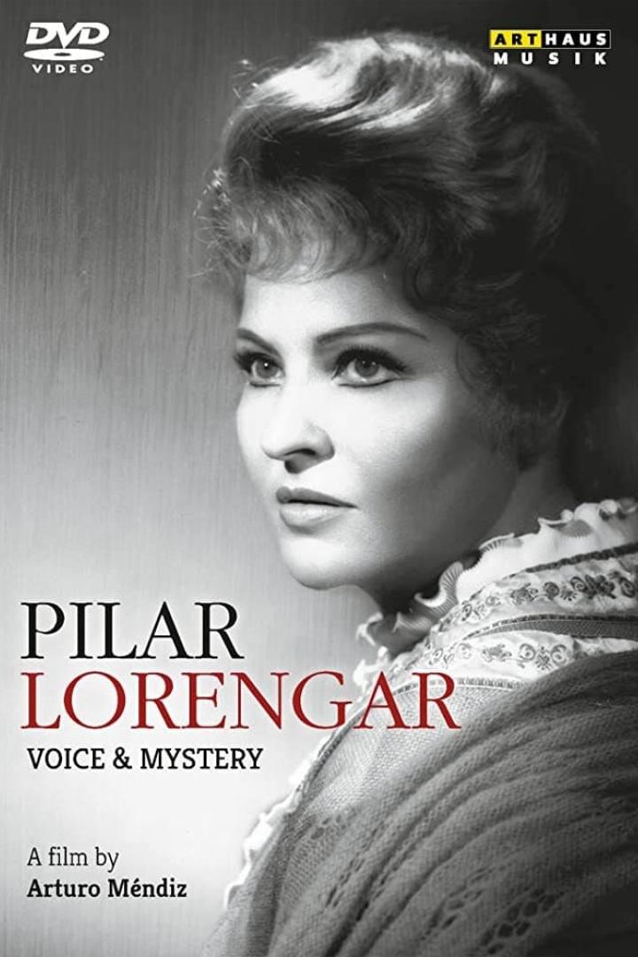 Das DVD-Cover des Films „Pilar Lorengar – Voice & Mystery“ zeigt ein Porträt der Sängerin.