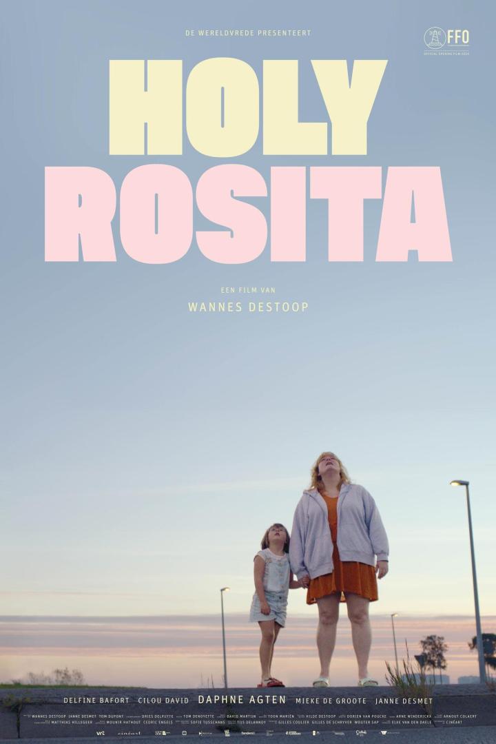 Das Filmplakat für „Holy Rosita“ zeigt eine Mutter und ihre Tochter, die gemeinsam in den Himmel schauen.