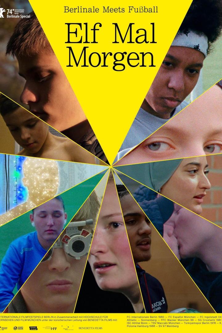 Das Filmplakat für „Elf Mal Morgen“ im Rahmen der Berlinale Meets Fußball.