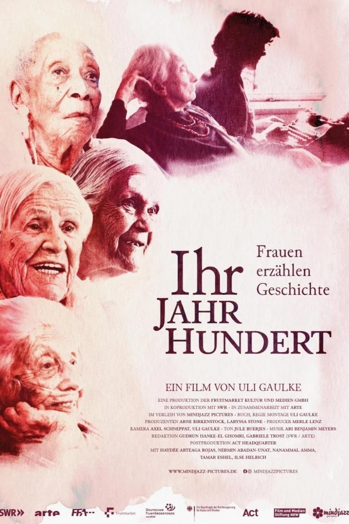 Das Filmplakat zeigt mehrere ältere Frauen für den Film „Ihr Jahrhundert“.