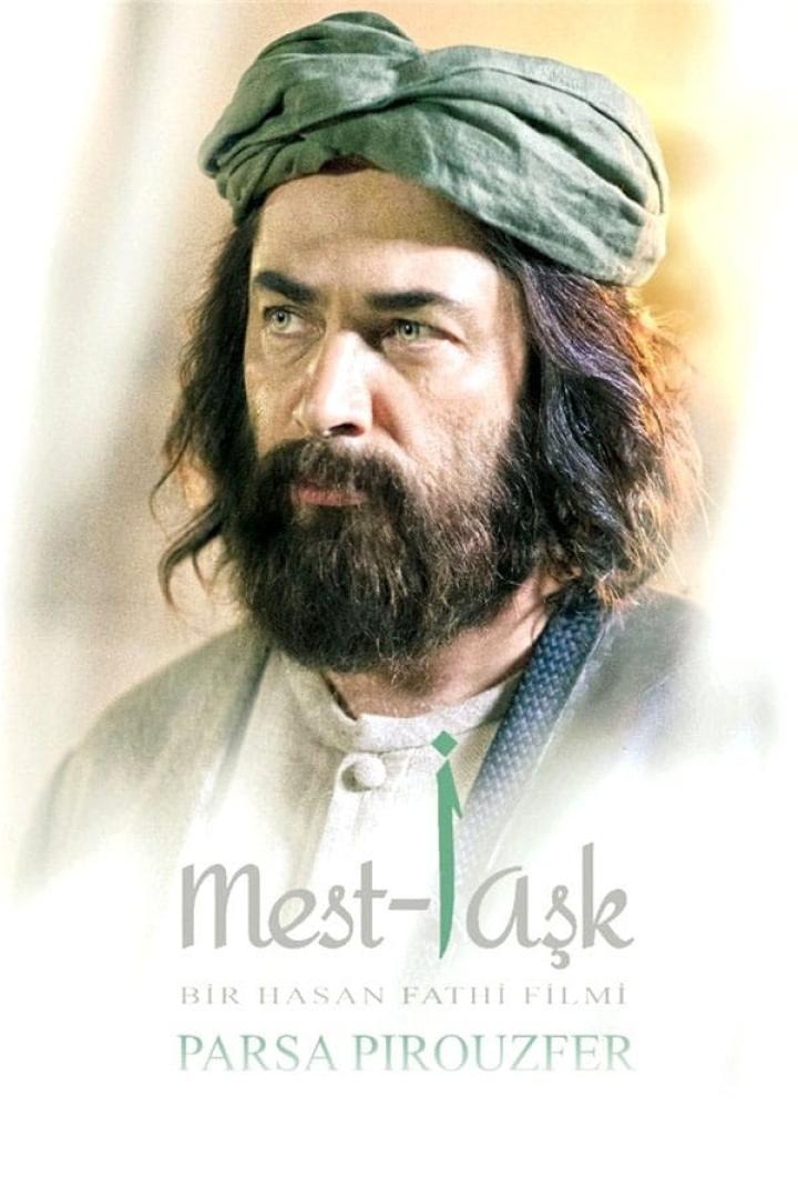 Porträt von Parsa Pirouzfar als Mevlana Dschalal ad-Din Muhammad Rumi im Film „Mest-i Aşk“.