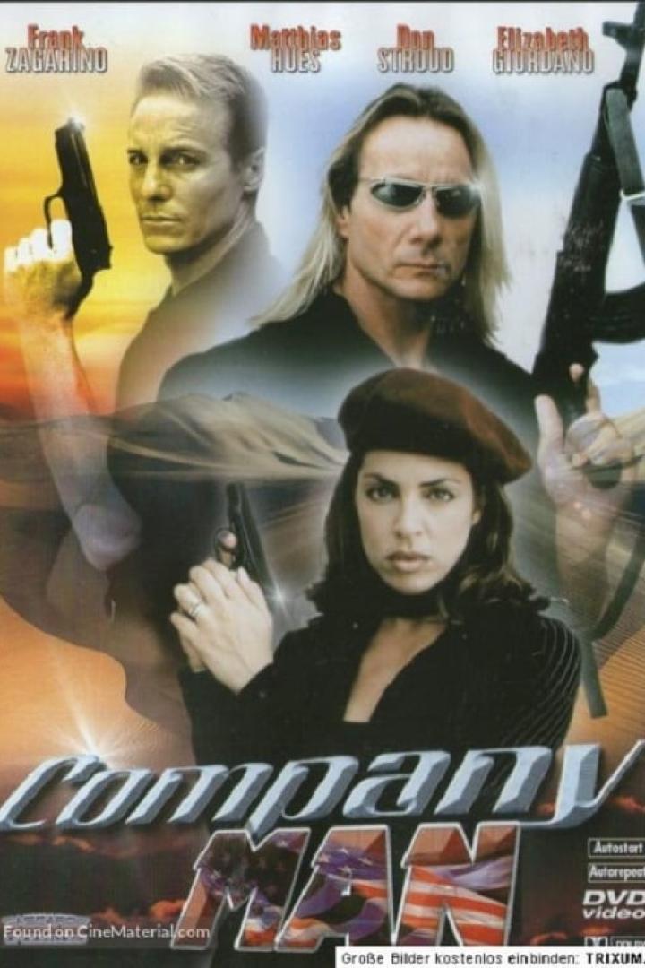 Das Cover des Films „Company Man“ mit Frank Zagarino, Matthias Hues, Don Stroud und Elizabeth Giordano.