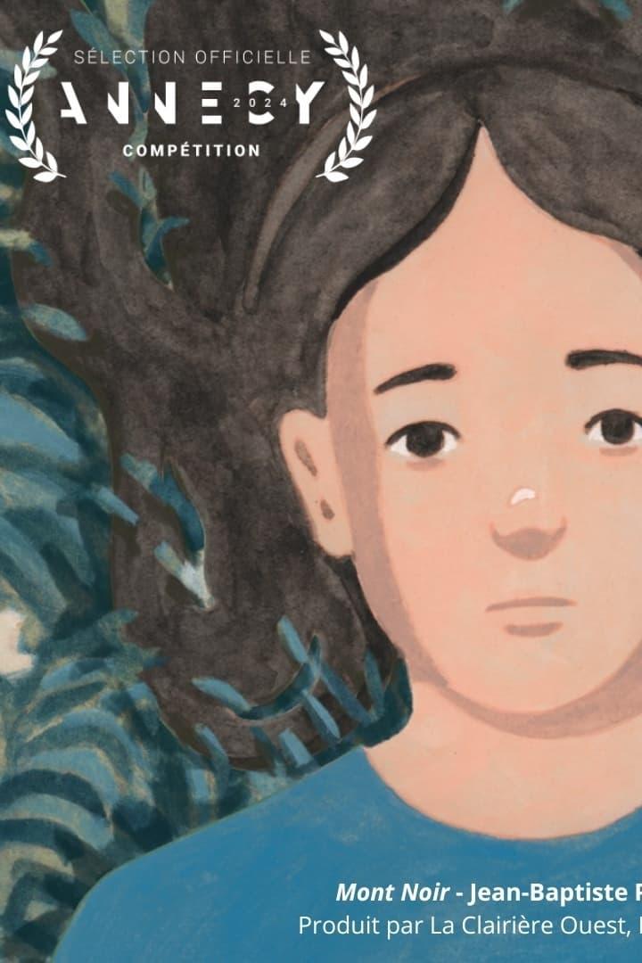 Das Poster für den Animationsfilm „Mont Noir“ zeigt eine junge Person vor einem Baum.