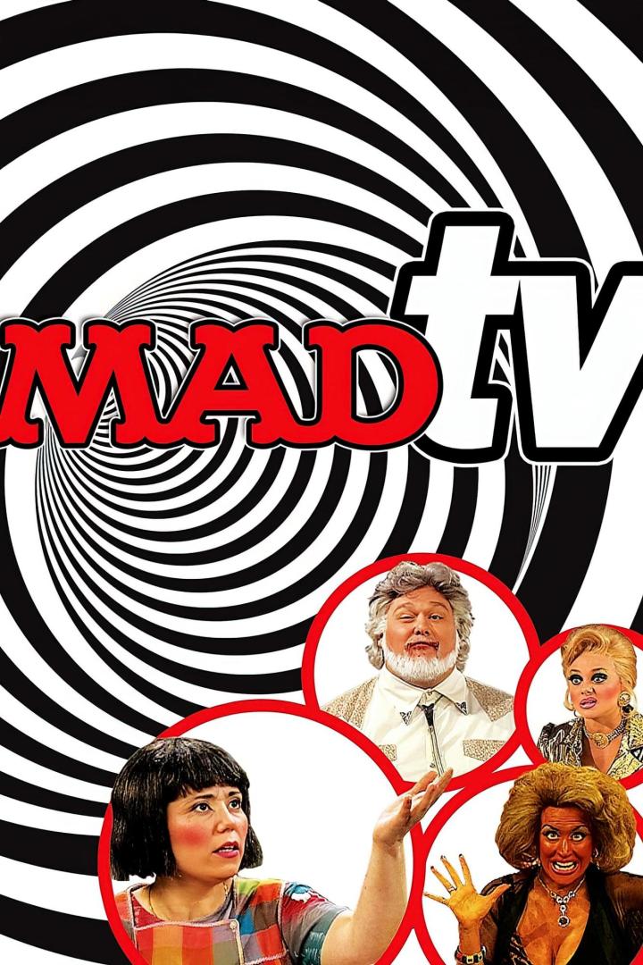 Das Logo der Fernsehsendung „MADtv“ mit einigen der Darsteller.