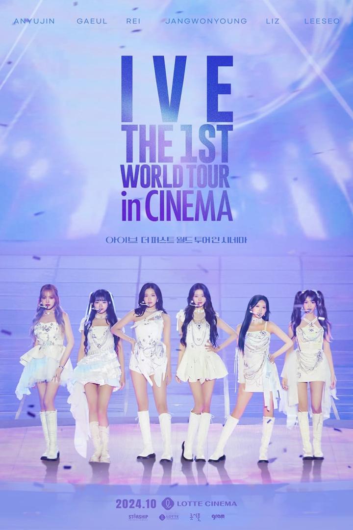 Das K-Pop-Gruppe IVE kündigt ihre erste Welttournee im Kino an.