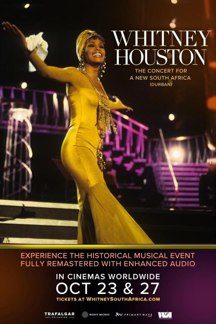 Whitney Houston bei „The Concert for a New South Africa“ in Durban.
