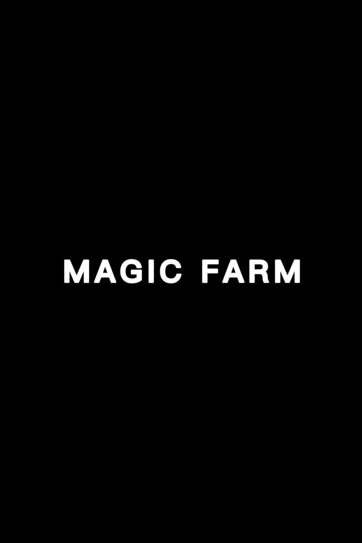 Der Schriftzug „Magic Farm“ auf schwarzem Hintergrund.