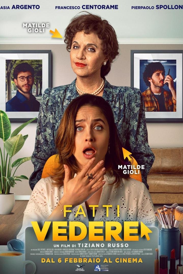 Das Filmplakat für „Fatti Vedere“ mit Matilde Gioli und Asia Argento.