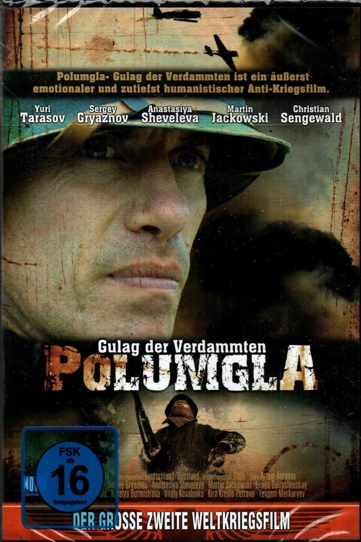 Das Cover des Films „Polumgla – Gulag der Verdammten“ zeigt einen Soldaten im Zweiten Weltkrieg.