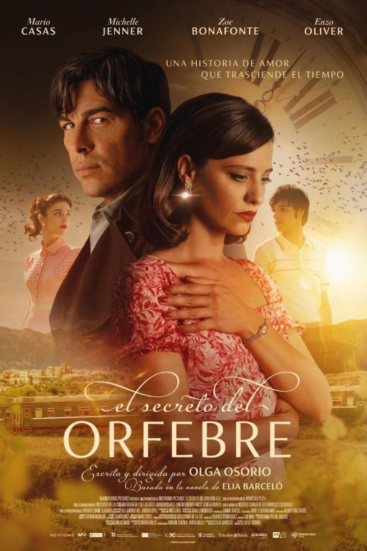 Das Filmplakat für „El secreto del Orfebre“ mit Mario Casas und Michelle Jenner.