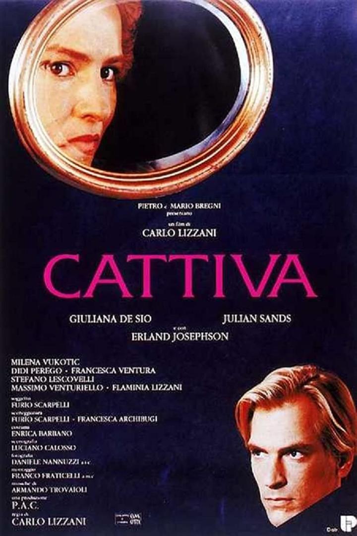 Das Filmplakat für „Cattiva“ mit Giuliana De Sio und Julian Sands.