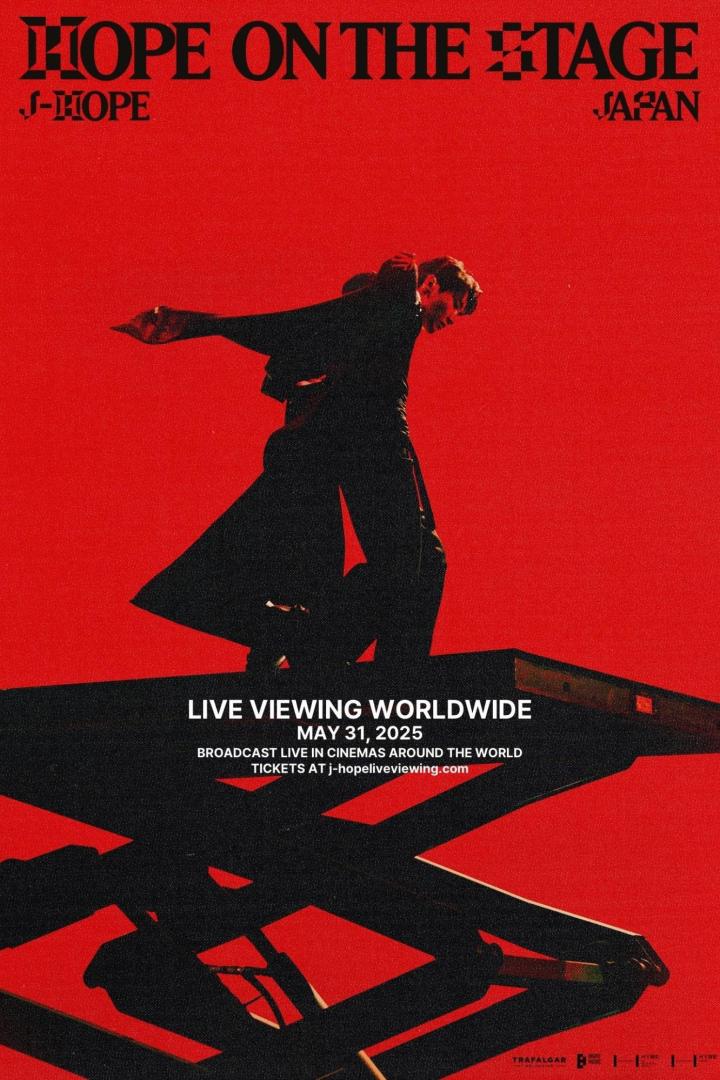Ein Werbeplakat für „Hope on the Stage“ von J-Hope, das am 31. Mai 2025 weltweit live übertragen wird.
