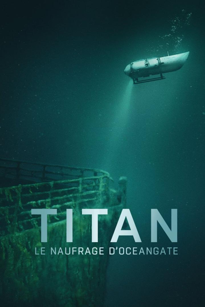 Ein U-Boot namens „Titan“ beleuchtet das Wrack der Titanic auf dem Meeresgrund.