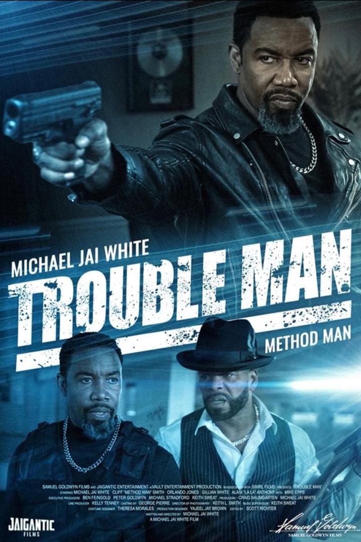 Das Filmplakat für „Trouble Man“ zeigt Michael Jai White und Method Man.