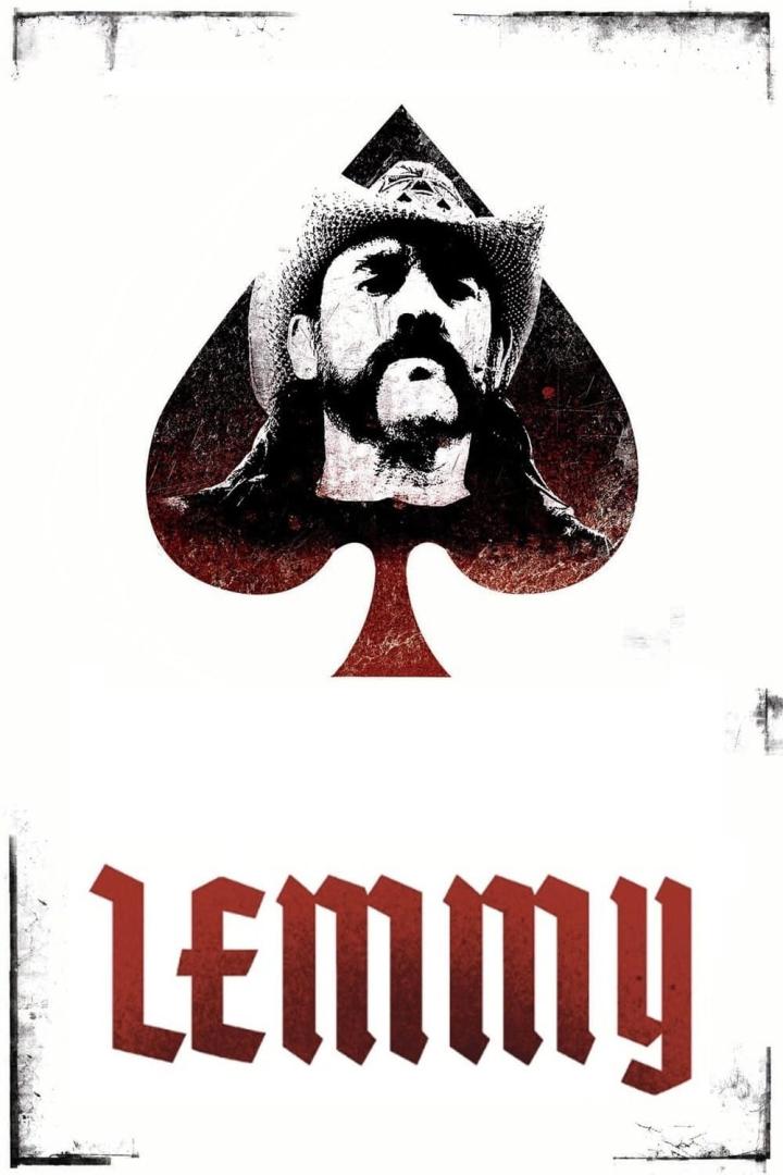 Illustration von Lemmy Kilmister vor einem Pik-Symbol mit dem Schriftzug „Lemmy“.