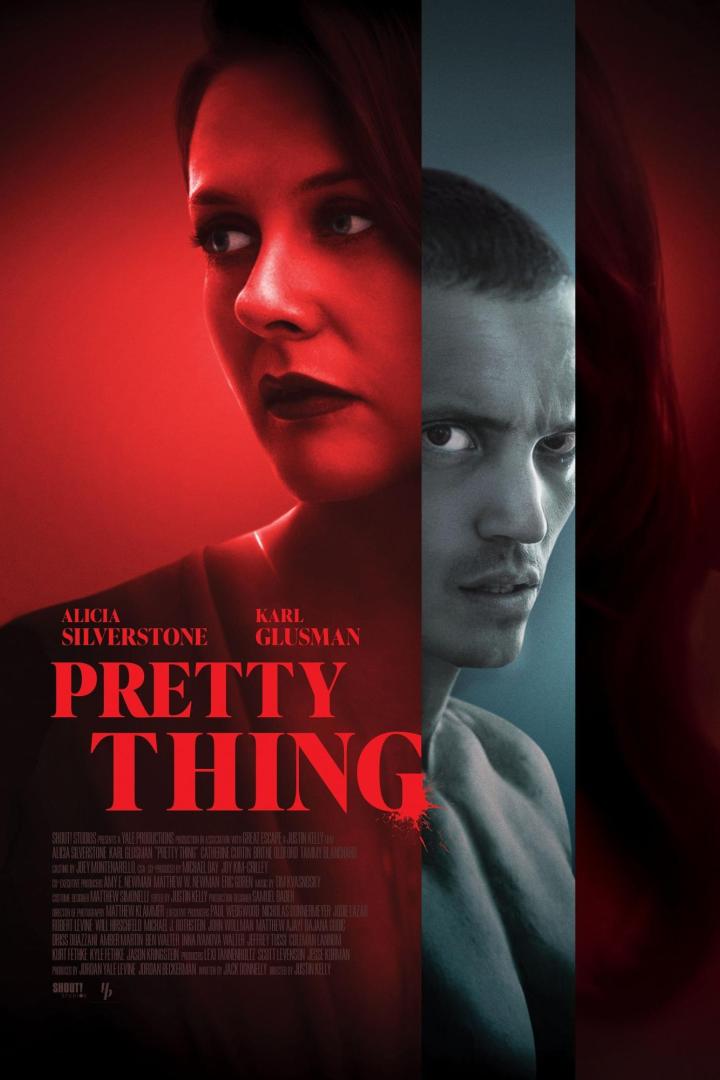 Das Filmplakat für „Pretty Thing“ zeigt Alicia Silverstone und Karl Glusman.