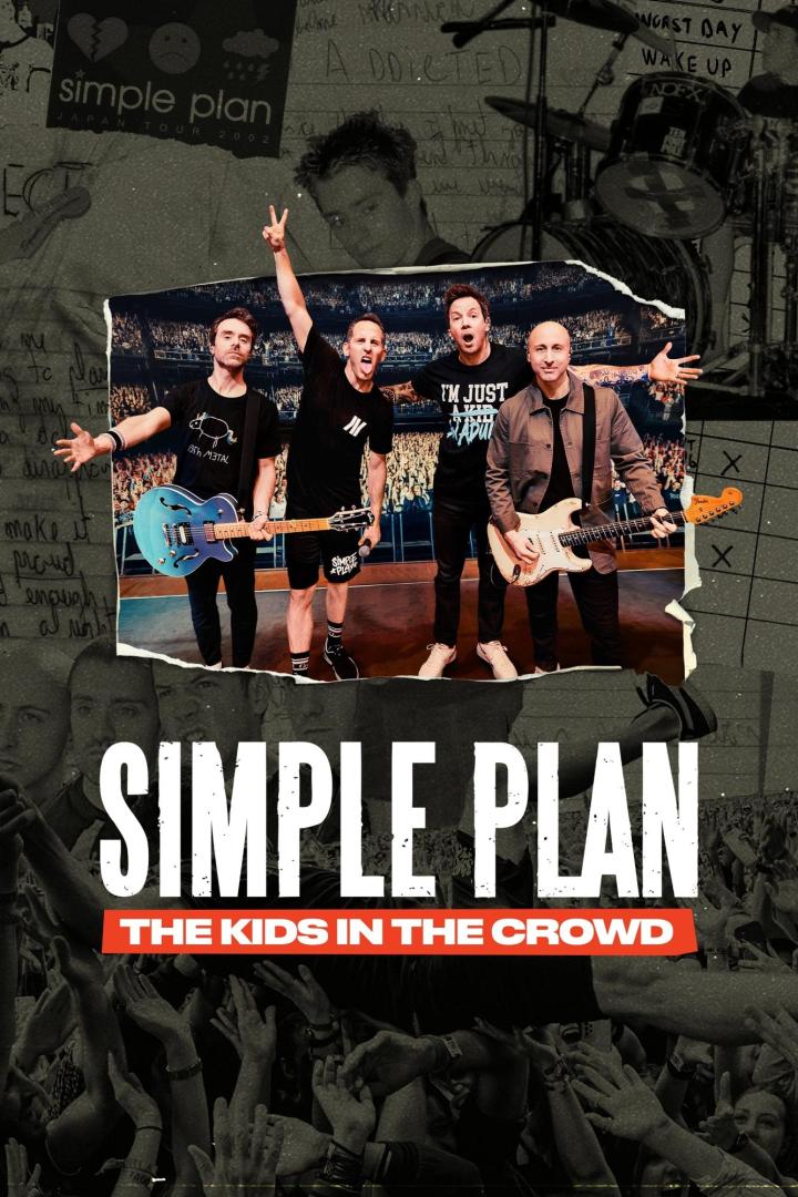 Das Cover für „Simple Plan: The Kids in the Crowd“ zeigt die Band vor einer jubelnden Menge.