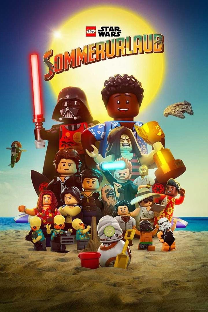 Lego Star Wars Charaktere verbringen ihren „Sommerurlaub“ am Strand.