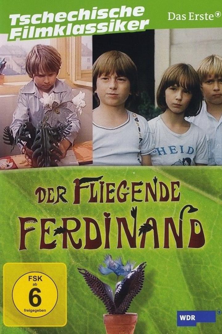 Das Cover des tschechischen Films „Der Fliegende Ferdinand“ mit Kinderdarstellern.