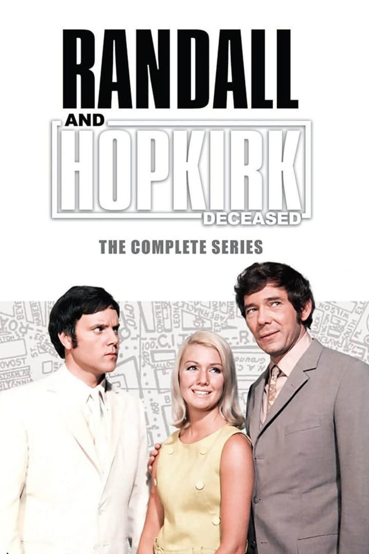 Das Cover der kompletten Serie „Randall and Hopkirk (Deceased)“ mit den drei Hauptdarstellern.