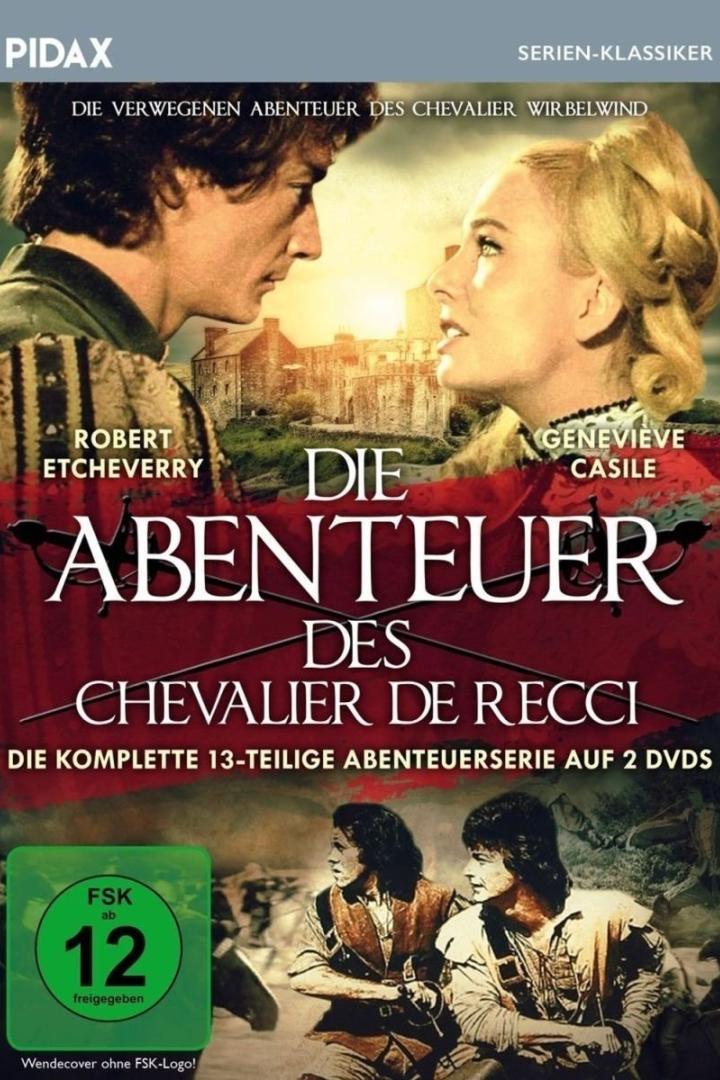 Das Cover der DVD „Die Abenteuer des Chevalier de Recci“ mit Robert Etcheverry und Geneviève Casile.