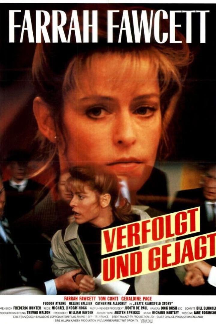 Das Filmplakat für „Verfolgt und Gejagt“ zeigt Farrah Fawcett und eine weitere Frau in Gefahr.