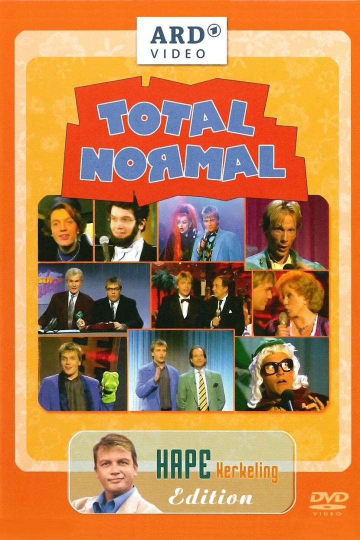 Das DVD-Cover der „Hape Kerkeling Edition“ von „Total Normal“ zeigt verschiedene Szenen der Sendung.