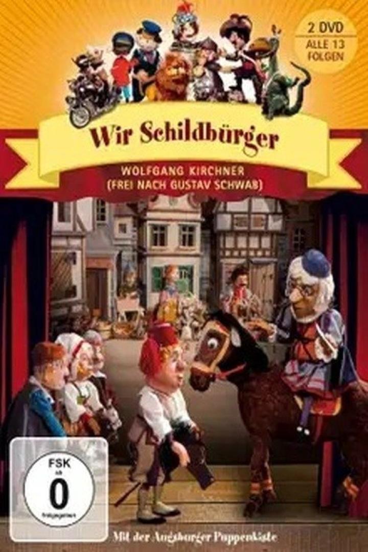 DVD-Cover der Augsburger Puppenkiste: „Wir Schildbürger“.