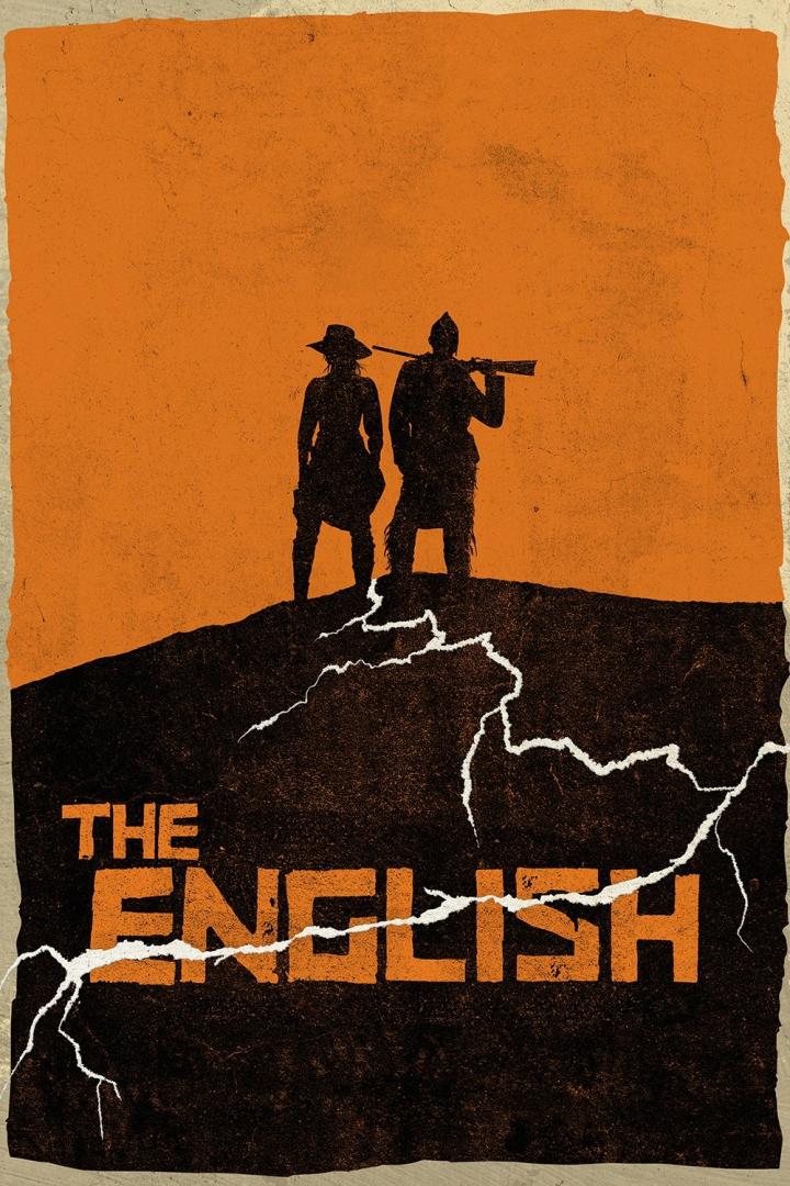 Das Filmplakat für „The English“ zeigt zwei Silhouetten auf einem Hügel.