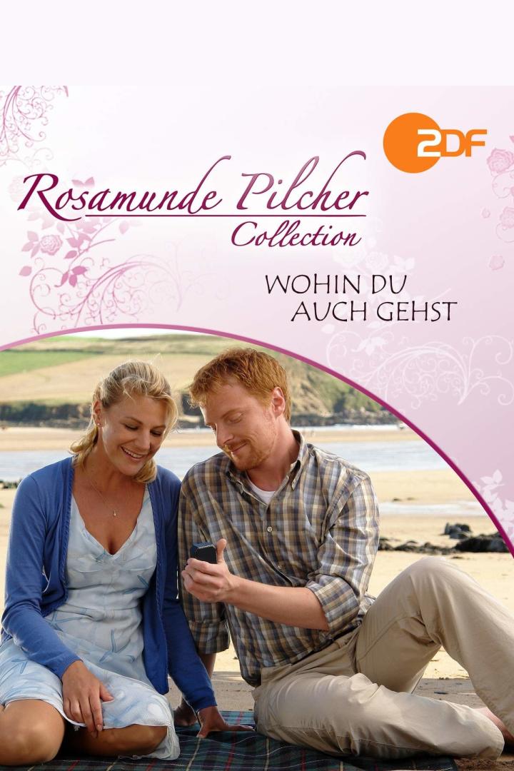 Das Cover von „Rosamunde Pilcher Collection: Wohin du auch gehst“ zeigt ein Paar am Strand.