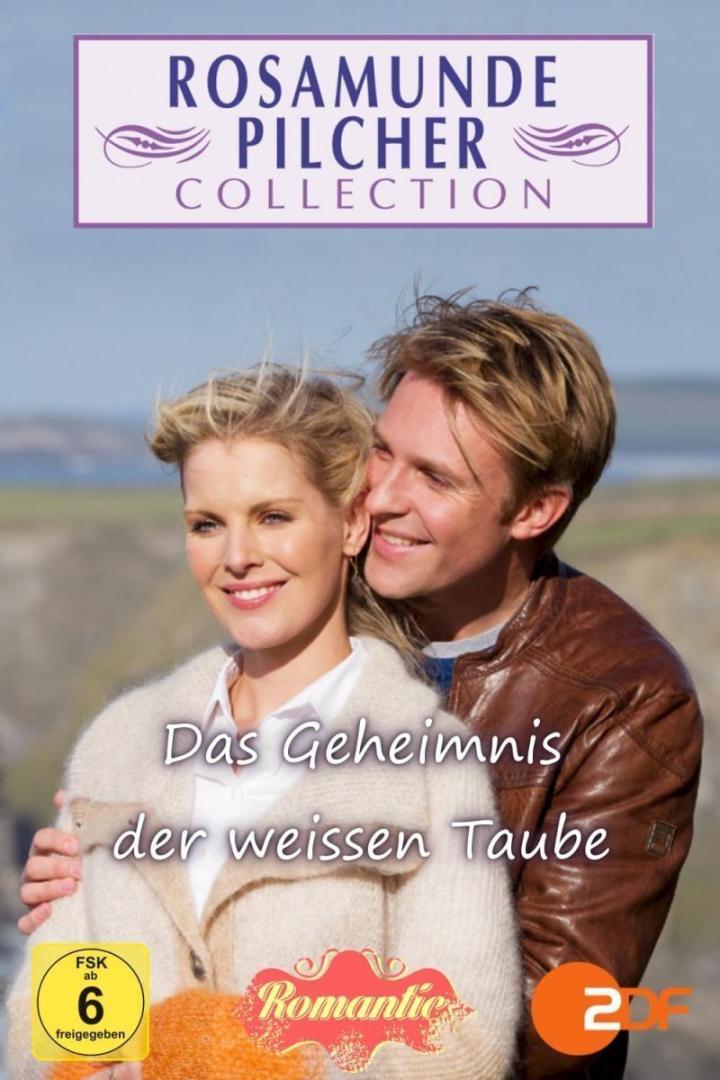 Das Cover des Films „Das Geheimnis der weißen Taube“ aus der Rosamunde Pilcher Collection mit zwei Schauspielern.