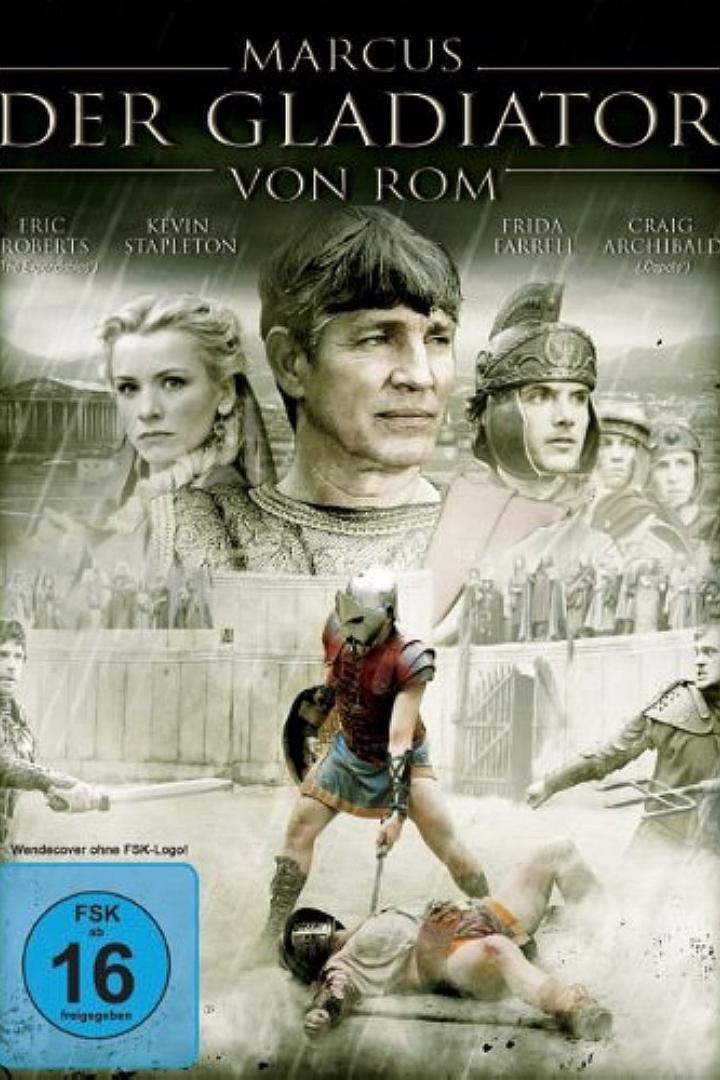 Das Filmplakat für „Marcus – Der Gladiator von Rom“ zeigt Gladiatoren in der Arena.