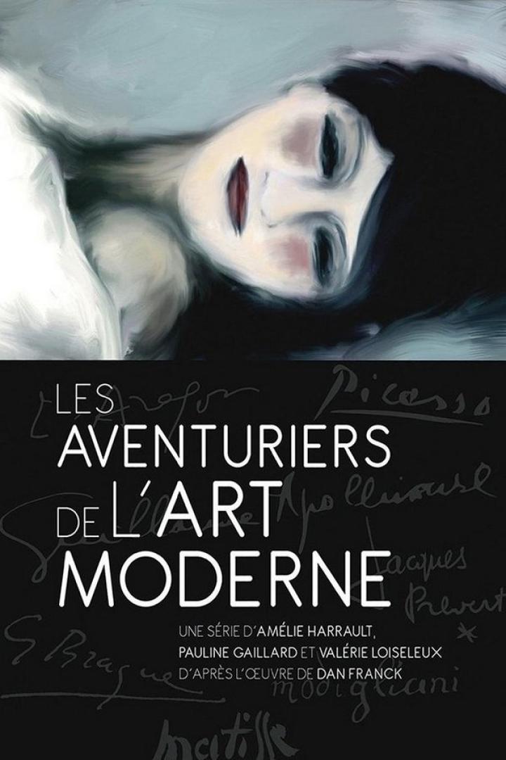 Das Cover von „Les Aventuriers de l'Art Moderne“ zeigt eine stilisierte Frau.