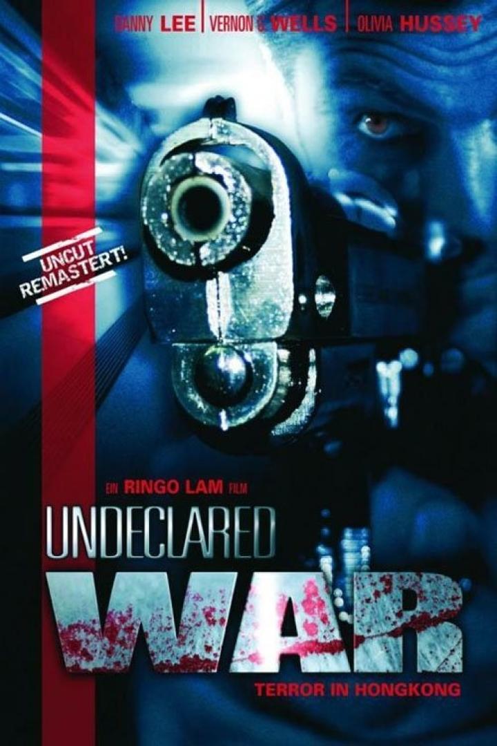 Das Filmplakat für „Undeclared War“ zeigt eine Pistole und den Titel des Films.