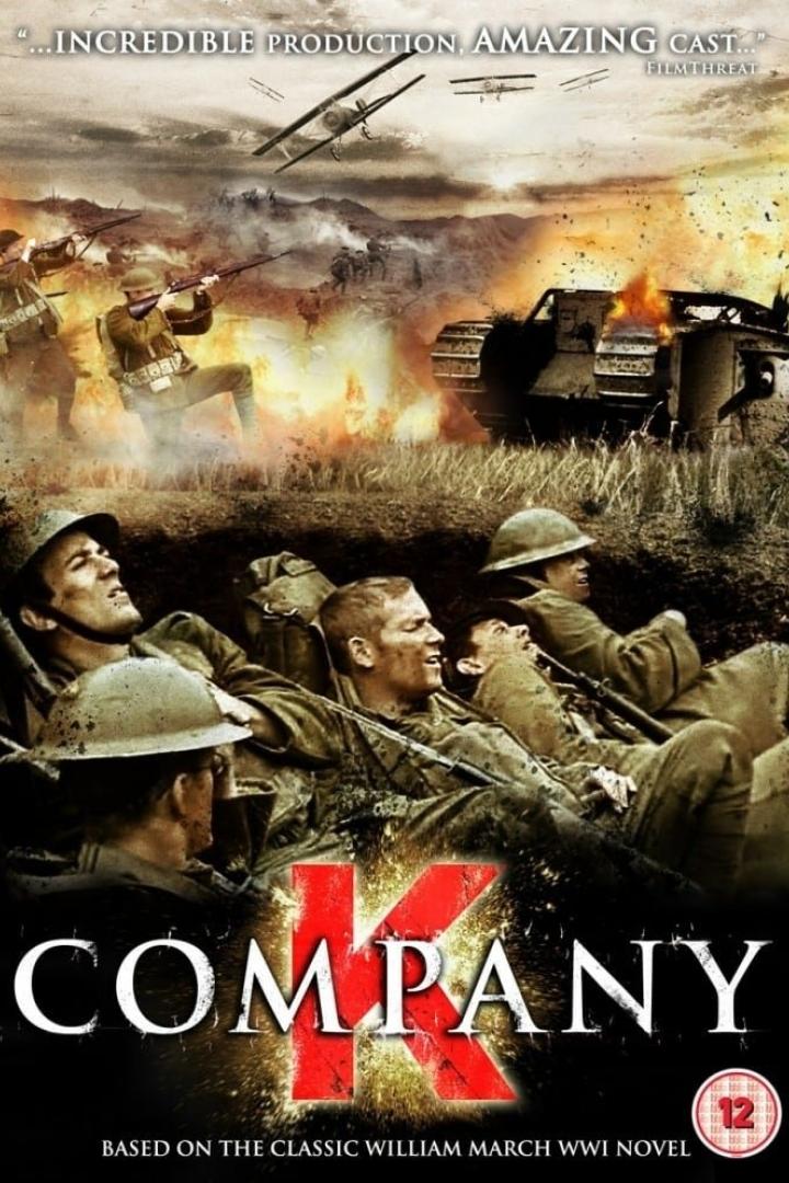 Das Filmplakat für „Company K“ zeigt Soldaten im Ersten Weltkrieg in einem Schützengraben.
