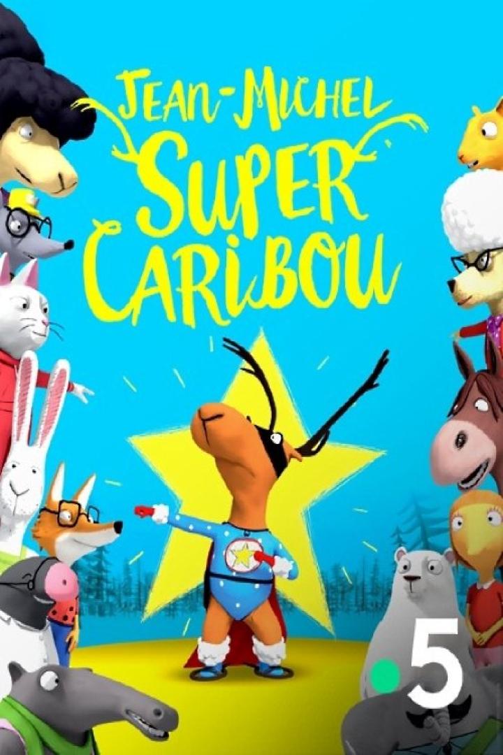 Das animierte Titelbild von „Jean-Michel Super Caribou“ mit anthropomorphen Tieren.