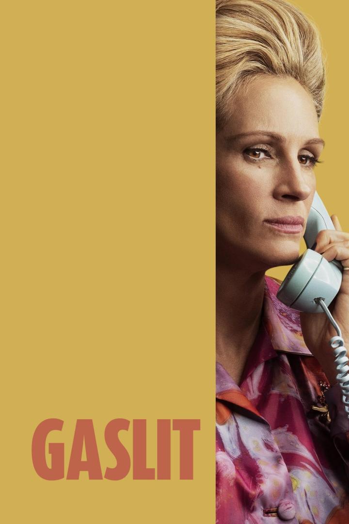 Das Filmplakat zu „Gaslit“ zeigt Julia Roberts am Telefon.