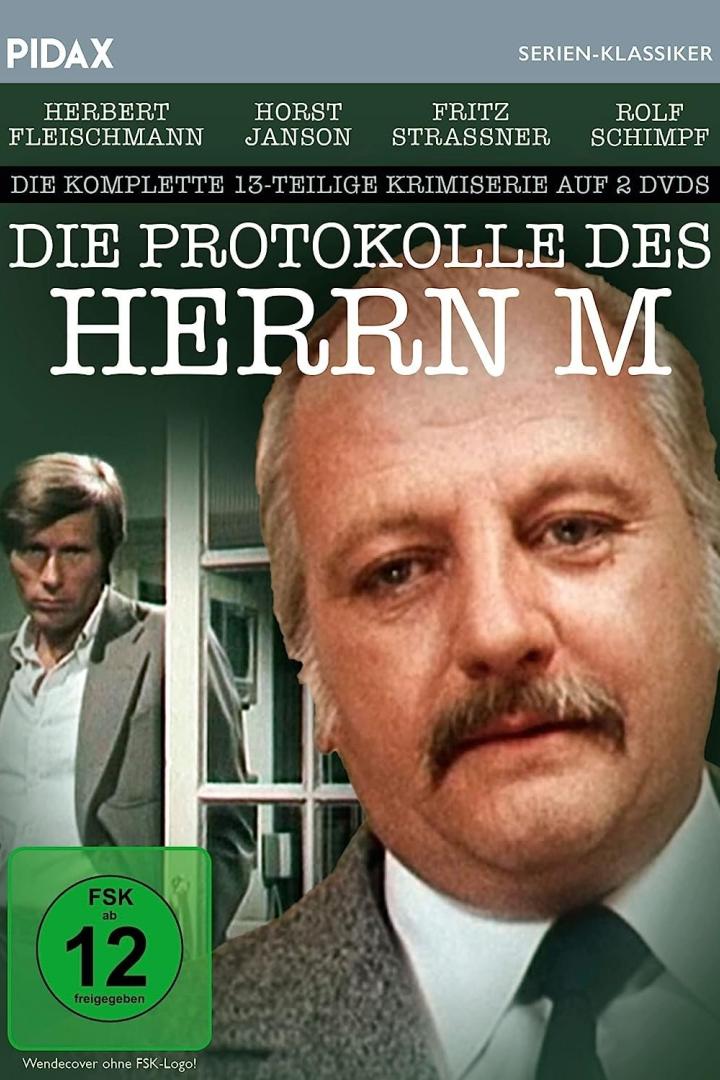 Das Cover der DVD „Die Protokolle des Herrn M“ mit Herbert Fleischmann und Horst Janson.
