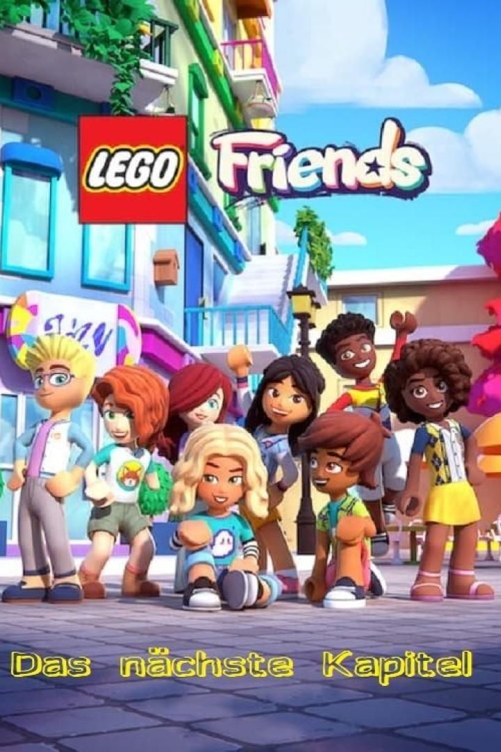 Das Cover von „Lego Friends: Das nächste Kapitel“ zeigt die animierten Hauptfiguren.